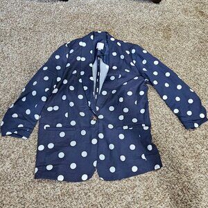 Ladies LC Lauren Conrad Polka Dot Blazer - Med
